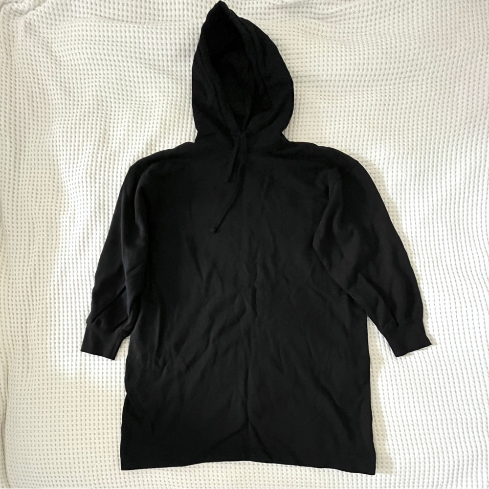 COS Oversized Hoodie Sweatshirt Dress Black S
